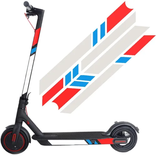Miniatura 4 de Adhesivos reflectantes para scooter eléctrico XIAOMI M365 Ninebot ES1 ES2 ES3 ES4, película reflectante impermeable de noche, calcomanía
