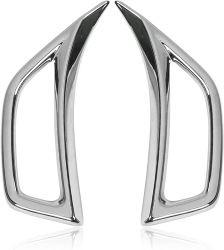 Miniatura 7 de Voodonala para Jeep JL Adorno de salida de aire acondicionado lateral para Jeep Wrangler JL JLU Gladiator JT maletero 4xe, Plata brillante (cromo)