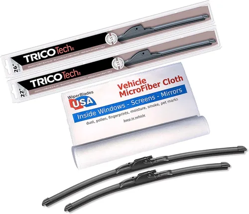 Miniatura 10 de Juego de limpiaparabrisas para Lexus ES300 1992 Trico Tech Beam Blades Juego de limpiaparabrisas con microfibra interior de coche