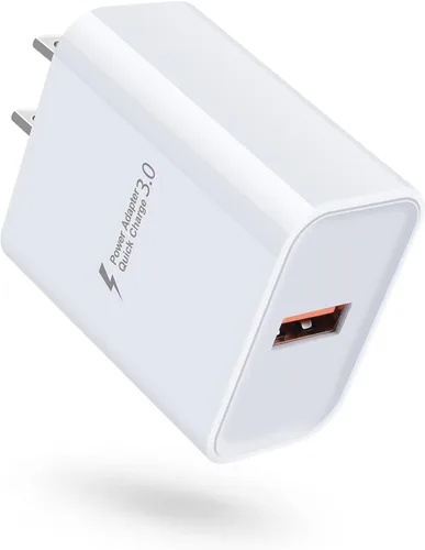 Cargador de pared 3.0 de carga rápida, cargador de pared USB de 18 W, 3 A, adaptador QC 3.0, bloque de cargador rápido para Samsung Galaxy A17 A16