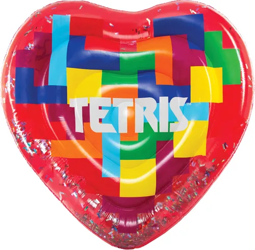 Tetris - Flotador de piscina grande inflable – Flotador retro para piscina – Diversión familiar – Se adapta a dos personas – más de 5 pies de alto –