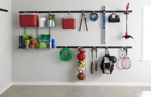 Miniatura 11 de Rubbermaid FastTrack - Kit de almacenamiento de bicicletas de garaje, 3 piezas, organizador de ganchos todo en uno, organización resistente
