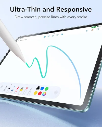 Miniatura 7 de ESR Paquete de 2 protectores de pantalla con sensación de papel para iPad Air de 11 pulgadas M3/M2 (7ª/6ª generación, 2025/2024), escribe y dibuja