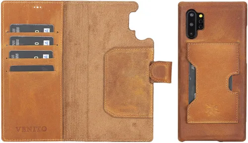 Miniatura 112 de Venito Florence - Funda de piel compatible con Samsung Galaxy S9, extra segura con bloqueo RFID, cartera desmontable para teléfono (gris decolorado)