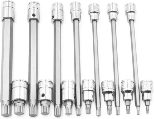 Miniatura 2 de Genius Tools Juego de llaves de vaso cuadrado triple de 14 piezas 3/8" Dr. BS-314MX