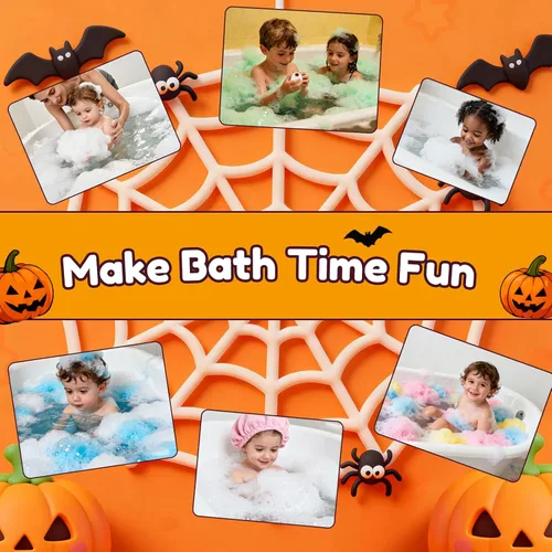 Miniatura 4 de Bombas de baño de Halloween para regalos de niños: 9 piezas de bombas de baño de globo ocular con juguetes sorpresa en el interior, juguete de baño