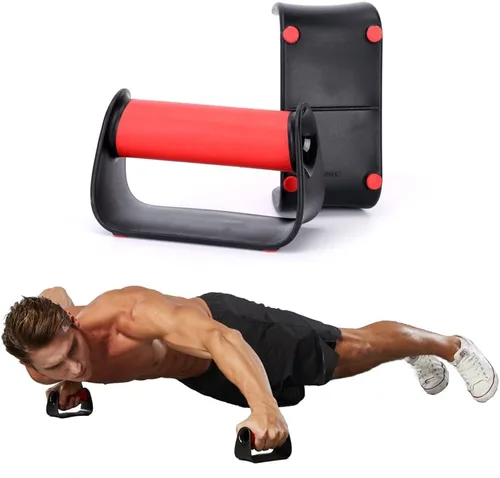 Barras de asas de empuje portátiles, mango de empuje de entrenamiento de fuerza, barra de calistenia portátil para entrenamiento de gimnasio en