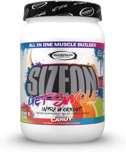 Gaspari Nutrition SizeOn, La Fórmula Hibrida Definitiva de Aminoácidos e Creatina Intra-Entrenamiento, Aumento del Volumen Muscular y Recuperación