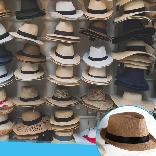 Miniatura 6 de Kigley 6 piezas de sombrero de alambre para gorras de béisbol, accesorios de metal negro, estantes minoristas para puerta de mercancía, armario