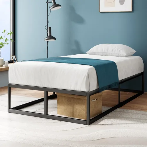 Miniatura 26 de Zinus Joseph - Marco de cama de plataforma de 10 pulgadas, soporte de listones de madera, no necesita somier, embalaje ecológico WonderBox(TM)