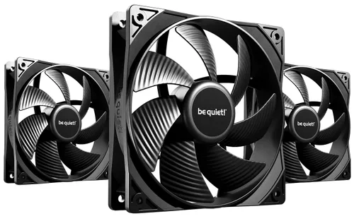 Miniatura 7 de be quiet! Pure Wings 3 Ventilador silencioso de carcasa PWM de 120mm Alta velocidad de gama alta con RPM mínimas bajas Presión de aire Negro