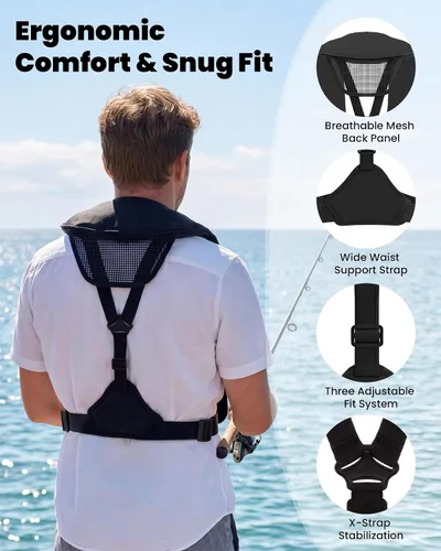 Miniatura 6 de Owntop Chaqueta de natación inflable para adultos, convertible automática/manual, cuello de neopreno, bolsillos grandes con solapa y trabillas
