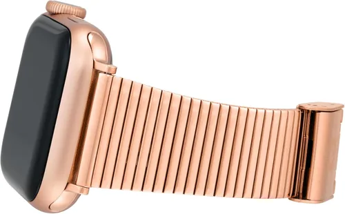 Miniatura 3 de Anne Klein Correa de acero inoxidable para Apple Watch, segura, ajustable, correa de repuesto para Apple Watch, se adapta a la mayoría de muñecas
