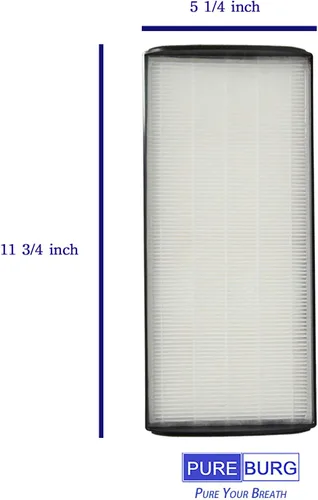 Miniatura 3 de PUREBURG WPT60 Juego de filtros de repuesto – 2 filtros HEPA + 4 prefiltros de carbón activado compatibles con Whirlpool WPT60 (P/B) Whispure torre