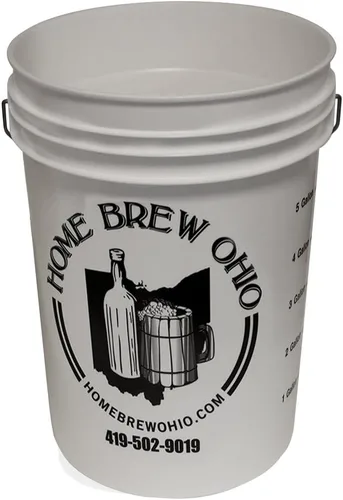 Miniatura 3 de Home Brew Ohio Cubo de fermentación de 6.5 galones con tapa con ojales