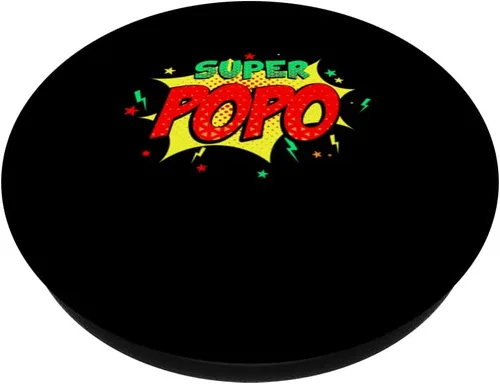 Miniatura 2 de Super Popo Comic Themed Style Superhero Fathers Day PopSockets Swappable PopGrip