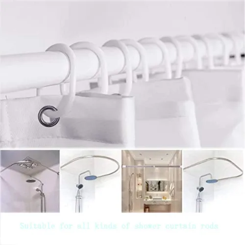 Miniatura 6 de Fuck It Cortina de ducha Get Naked, tela de poliéster, lavable a máquina, impermeable, decoración de baño, ojales de cobre reforzado, regalo, 12