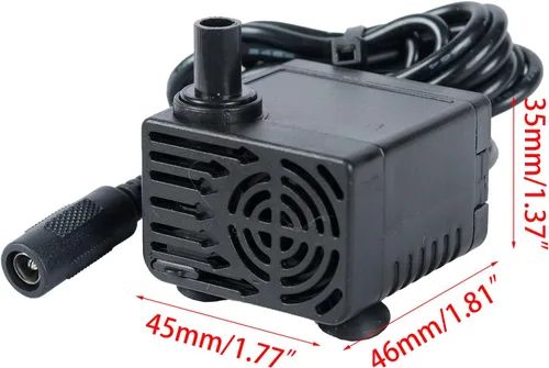 Miniatura 2 de Ultra silencioso mini sin escobillas para bomba de agua 9-12V 4-5W 500L/H Lift 59.1-78.7 in Fuente sumergible acuario Circulación Mini pequeña bomba