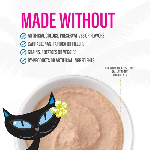 Miniatura 10 de Tiki Cat Luau Velvet Mousse, pollo y salmón en caldo, nutrición completa para una dieta equilibrada, comida húmeda para gatos para todas las etapas