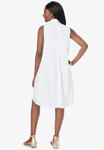 Miniatura 3 de Jessica London Vestido de cuello alto Georgette de talla grande para mujer