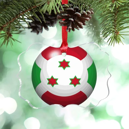 Miniatura 32 de Bandera de Cabo Verde, decoración para árbol de Navidad, bola 3D, recuerdo de la ciudad del país, adornos de Navidad personalizados, decoración