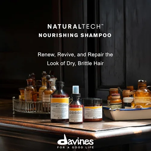 Miniatura 2 de Davines Naturaltech Champú nutritivo, acción limpiadora suave para cuero cabelludo deshidratado y cabello seco y quebradizo, 8.45 onzas líquidas