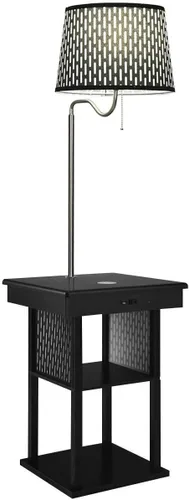 Miniatura 10 de Brightech Madison - Mesa auxiliar con lámpara combinada, lámpara de escritorio con almohadilla de carga inalámbrica y puerto USB, lámpara de lectura