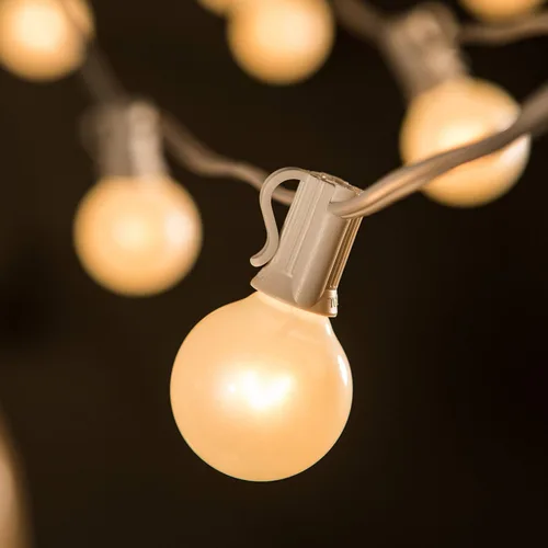 Miniatura 3 de Hometown Evolution, Inc. White Pearl - Guirnalda de luces para patio al aire libre
