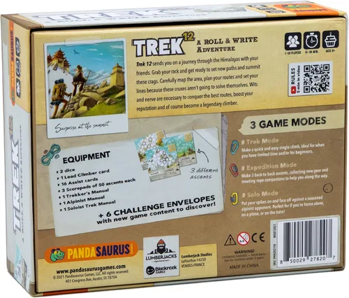 Miniatura 3 de Trek 12 Himalaya - Juego de mesa - Embárcate en una aventura de estrategia y habilidad del Himalaya. Juego de rodar y escribir para niños y adultos