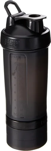 Miniatura 9 de Sistema BlenderBottle ProStak con botella de 22 onzas y almacenaje de giro y bloqueo, Gris (Pebble Gray)
