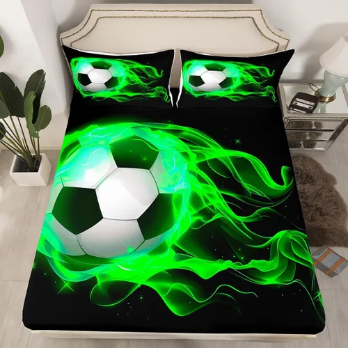 Miniatura 15 de Manfei Sábana bajera ajustable musical tamaño individual, juego de ropa de cama con estampado de notas musicales retro para niños y niñas, Marrón