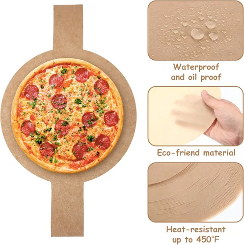 Miniatura 3 de 120 piezas de forros de molde para pastel circular precortados, papel de pergamino redondo antiadherente con lengüetas de elevación para hornear