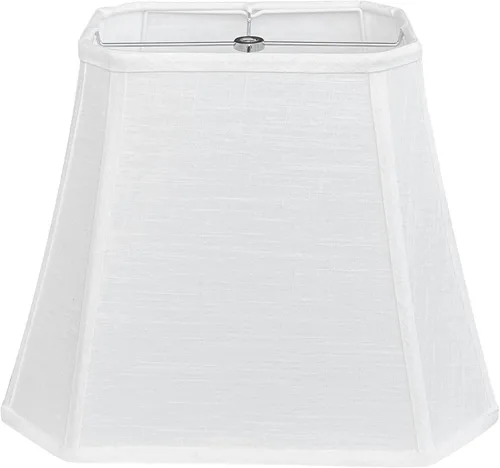 Miniatura 11 de TOOTOO STAR - Pantalla de lámpara de esquina con corte cuadrado, 10x13x10.5 pulgadas, pantalla mediana para lámpara de mesa y de pie, Beige.