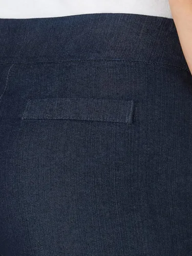 Miniatura 5 de Pantalones capri para mujer, elegantes, clásicos, de ajuste fácil, y cintura elástica.