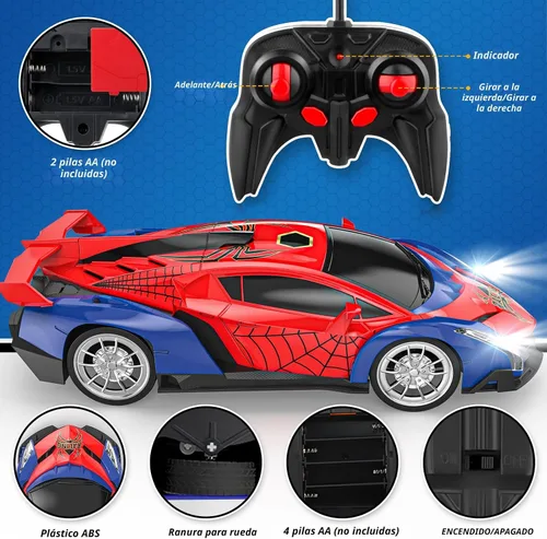Miniatura 3 de Growsland Coche de Control Remoto para Niños, Coches RC para Niños 1:18 Vehículo Eléctrico Juguete Coche de Carreras Hobby con Luces y Controlador