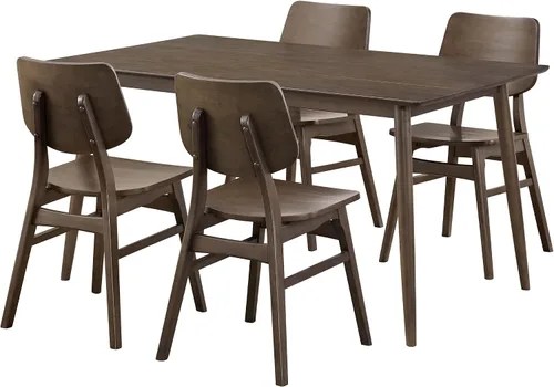 Miniatura 44 de Alaterre Furniture Calais Dining - Juego de 2 sillas de comedor moderno de mediados de siglo, juego de sillas de madera maciza con diseño