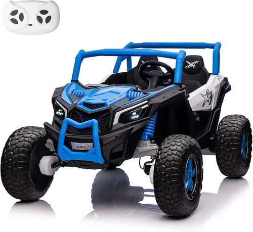 Miniatura 8 de XXXL - Vehículo eléctrico UTV de 24 V y 2 plazas para niños, vehículo eléctrico con batería UTV con control remoto con motores de 4 x 100 W