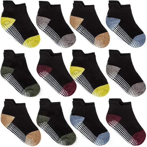 Miniatura 22 de Calcetines tobilleros antideslizantes Zaples para bebés con suelas antideslizantes para bebés, niños pequeños, niños y niñas