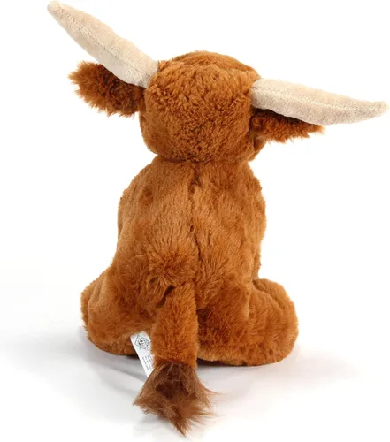 Miniatura 5 de The Petting Zoo Longhorn - Peluche de animales salvajes, regalos para niños, animales salvajes de Onez, peluche de cuerno largo de 9 pulgadas