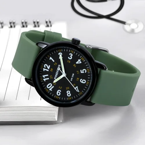 Miniatura 5 de PINDOWS Nurse Watch for Nurses, Doctors, Medical Professionals, Students, Easy to Read Waterproof Women's Men Medical Watch Luminous Dial 1224 Hour