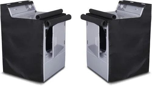 Miniatura 3 de AKEfit Funda para lavadora, funda impermeable a prueba de polvo con cremallera, apta para lavadora y secadora de carga superior exterior o frontal