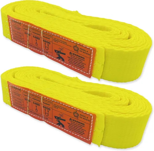 Miniatura 13 de Correa de 1 capa de 1" x 4 pies para elevación 2 paquetes Correas de amarre resistentes para aparejo, movimiento, remolque y elevación KODIAK STRAPS
