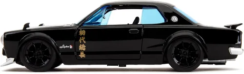 Miniatura 4 de Jada Tokyo Revengers 1:24 1971 Nissan Skyline GT-R - Coche fundido a presión y figura de Mikey de 2.75 pulgadas, juguetes para niños y adultos