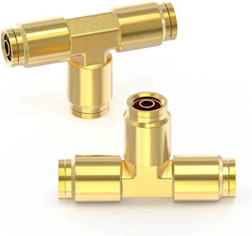 Miniatura 11 de GASHER 5 piezas de latón DOT Push to Connect Fittings, 1/2" NPT x 1/2" OD recto tubo de empuje de aire accesorios de línea de freno de aire