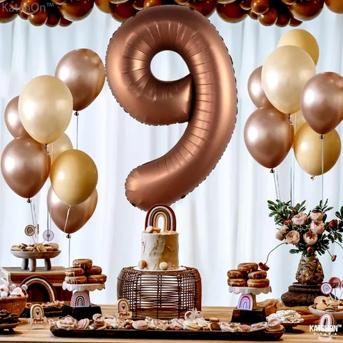 Miniatura 364 de KatchOn, Globo grande azul número 2 de 40 pulgadas Decoraciones de cumpleaños de Baby Shark para niño de 2 años Globo azul número 2 Globo
