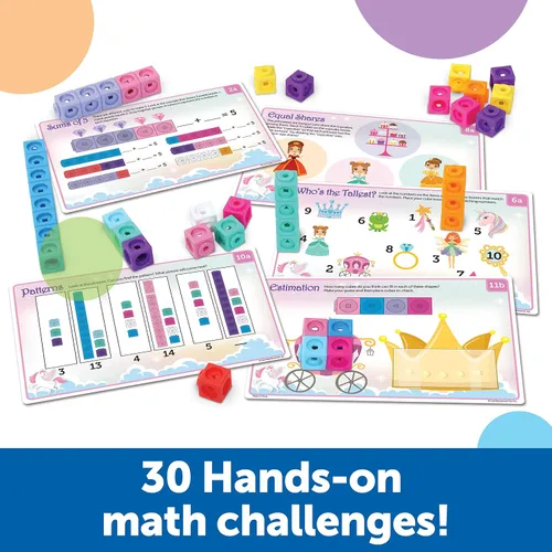 Miniatura 3 de Fantástico juego de actividades matemáticas de jardín de infantes: cubos MathLink por Learning Resources