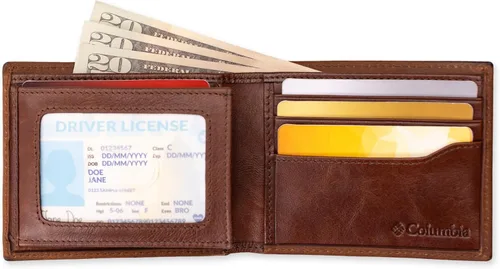 Miniatura 77 de Columbia Billetera plegable para hombre, múltiples ranuras para tarjetas, ventana de identificación