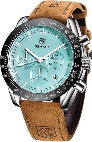 BY BENYAR Reloj de pulsera para hombre Tienda analógico, relojes para hombre, negocios, trabajo, impermeable, cronógrafo, para hombre, moda,
