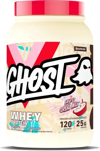 Miniatura 8 de GHOST Proteína de suero en polvo, leche de cereales de mantequilla de maní - 2 libras, 26G de proteína - Mezcla de proteína de suero - Batidos