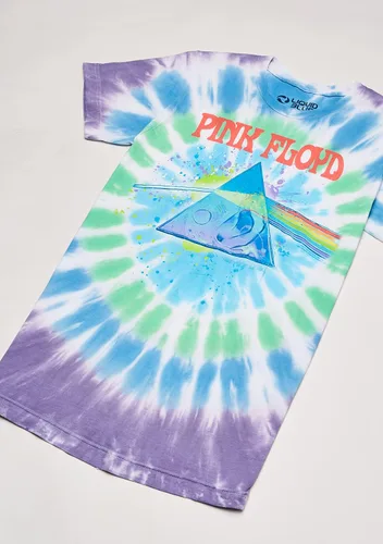 Miniatura 3 de Liquid Blue Men's Pink Floyd Dark Side Oil Paint Tie Dye Short Sleeve T-Shirt